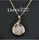 Olho de Gato 18K Rose Banhado a ouro Pedra Opala